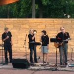 The Blenders bring vocal harmony to the park. 